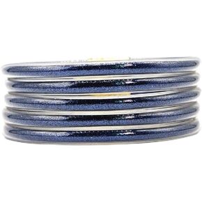 Mix Color 5pcs/set Glitter Filled Silicone Jelly Bracelet Light weight l Bracelets Bangle for Women Girls in Saudi Arabia