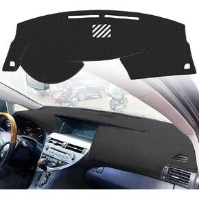 Dash Cover Mat Custom Fit for Lexus RX350 RX450h w/o Head Hp Display Dashboard Cover Pad Carpet Protector F379 (Black) in Saudi Arabia