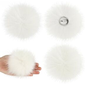 4 Pack 4 Inch Plush Rabbit Tail Fluffy Bunnies Tail Pin Rabbit Costume Accessories for Easter Halloween Cosplay Party Deocr in Kuwait