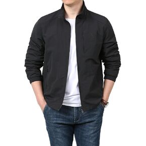 Men's Lightweight Jacket, Stand Collar Quick-Dry Coat Spring and Fall in Saudi Arabia