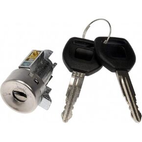 KarParts360 for Honda Civic 1996 97 98 99 2000 Ignition Lock Cylinder | Silver Housing | Metal | with Keys | 2 Pieces Key | Replacement for 35100-S01-A11, 35100-SR3-A03 in Saudi Arabia