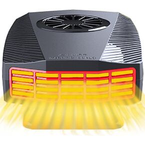 سخان سيارة 12 فولت (قابس ولاعة السجائر) - سخان سيارة قابل للدوران 360 درجة، سخان سيارة على لوحة القيادة 150 وات in Kuwait