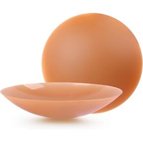 أغطية حلمات غير لاصقة للنساء من Niidor - فطائر سيليكون غير مرئية قابلة لإعادة الاستخدام - مثالية للسباحة والرياضة والاستخدام اليومي - ملصقات سلسة مع حقيبة سفر (cocco,S) in Kuwait