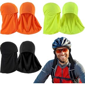 بطانة خوذة مع قناع للرقبة، قبعة جمجمة باردة تمتص العرق مع قبعة حماية للرقبة أثناء ركوب الدراجات في الشمس in Kuwait