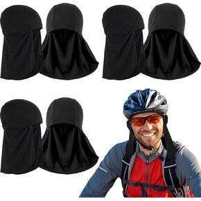 Syhood Helmet Liner with Neck Mask, Cooling Skull Cap Sweat Wicking Cap with Tail Sun Cycling Running Neck Protection Hat in Saudi Arabia