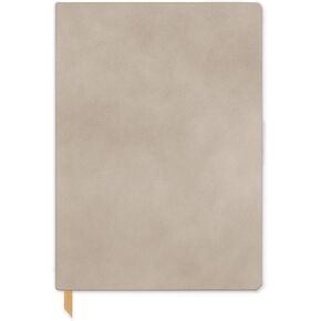 دفتر ملاحظات من القماش المرن من جلد الغزال النباتي من DesignWorks مع 192 صفحة مبطنة وإشارة مرجعية شريطية للعمل والكتابة والمذكرات - 5.75 بوصة × 8 بوصة مجلة خضراء نعناعية in Kuwait