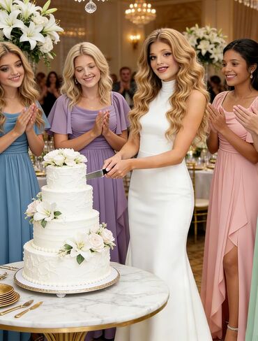 Chiffon Pleated Flower Girl Dress Short Puff Sleeve Junior Bridesmaid Dresses High-Low Maxi Formal Dresses for Girls in Saudi Arabia