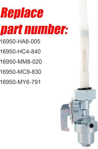 Fuel Gas Petcock Valve for ATC250 ATC250SX ATC350 CB250 CB650 CB750F CB900C CB950C CBX1000 CMX250 CMX250C CRF230L CRF230M FT500 GL500 TRX200SX TRX250 TRX250X TRX300 FourTrax 300 in Saudi Arabia