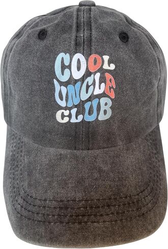 Uncle Hat Best Cool Uncle Club Vintage Baseball Cap Pregnancy Announcement Hat New Uncle Gifts First Time for Men in Saudi Arabia
