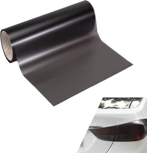 Car Lights Tint Film, 59" x 11.8" Self-adhesive Car light Sticker Sheet Roll, Extra-wide Waterproof Taillight Tint Wrap Roll, Universal for Most Vehicles (Black) in Saudi Arabia