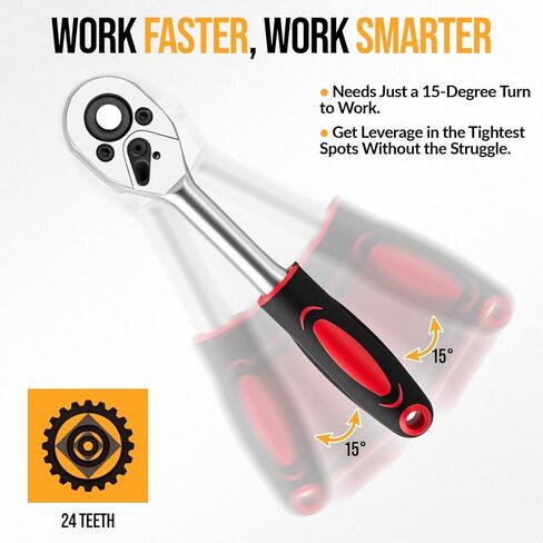 مجموعة مقابس محرك 12 قطعة مقاس 1/4 بوصة، مجموعة مفاتيح ربط بسقاطة صغيرة ممتازة، مجموعة مفاتيح ربط بسقاطة صغيرة مترية، مع شريط تمديد بسقاطة 1/4 للسيارة والسيارات والإصلاح المنزلي in Kuwait