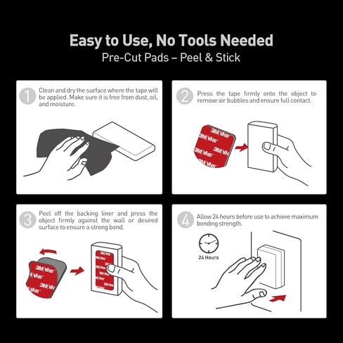 منصات لاصقة مزدوجة الجوانب لتركيب كاميرا داش 1.5 بوصة × 3 بوصة 6 عبوات شريط تثبيت شديد التحمل للزجاج الأمامي حامل كاميرا GPS ولوحة القيادة وتطبيقات السيارات الخارجية in Kuwait