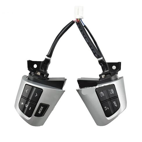 Steering Wheel Mounted Cruise Control Switch Butto Steering Wheel Audio Control Button 8425002230 / Fit for Toyota Corolla Auris ADE150 NDE150 NRE150 ZRE15* ZZE150 2010-2013 84250-02230(Silver) in Saudi Arabia