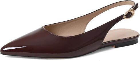 Lyrisiphy Slingback Flats for Women Pointed Toe Office Work Dressy Ballet Flats Comfortable Closed Toe Business Casual Flat Dress Shoes in Kuwait