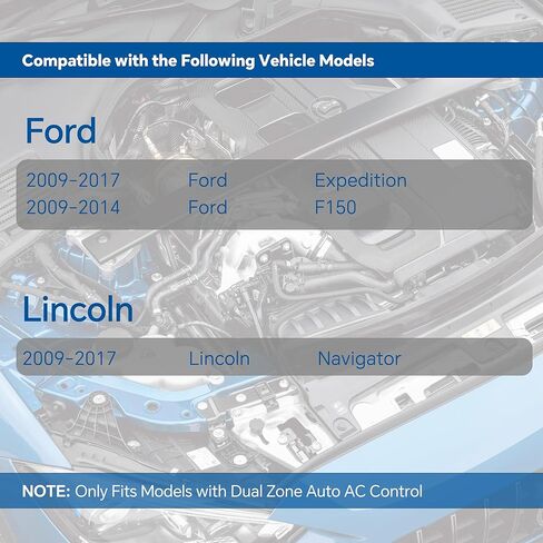 BL3Z-19E624-A مقاوم محرك منفاخ HVAC مع سرج سلكي متوافق مع 2009-2017 Expedition/Navigator 2009-2014 F150 استبدل YH-1829 RU893 in Saudi Arabia