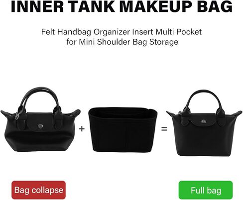 Travel Friendly Felt Insert Organized for Shoulder Bags Handbag Cosmetic Bag Organization Efficient Space Management Jewelry in Saudi Arabia