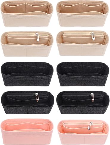 Travel Friendly Felt Insert Organized for Shoulder Bags Handbag Cosmetic Bag Organization Efficient Space Management Jewelry in Saudi Arabia