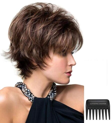 Bundle - 3 items: Coco Wig by Rene Paris, Christy's Wigs Q & A Booklet & Wide Tooth Comb - Color: AUBURN SUGAR in Saudi Arabia