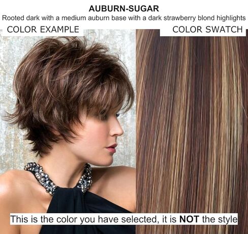 Bundle - 3 items: Coco Wig by Rene Paris, Christy's Wigs Q & A Booklet & Wide Tooth Comb - Color: AUBURN SUGAR in Saudi Arabia