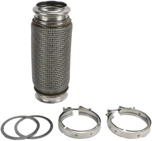 Mytee Products Heavy Duty Exhaust Bellow Pipe Kit Compatible with Peterbilt Kenworth Trucks - Exhaust Flex Pipe Kit Replaces EBKW11865 820.B59541P 674-6018 FB3541 KW3541 M663541 RCF3541 FLTEBK411865 in Saudi Arabia