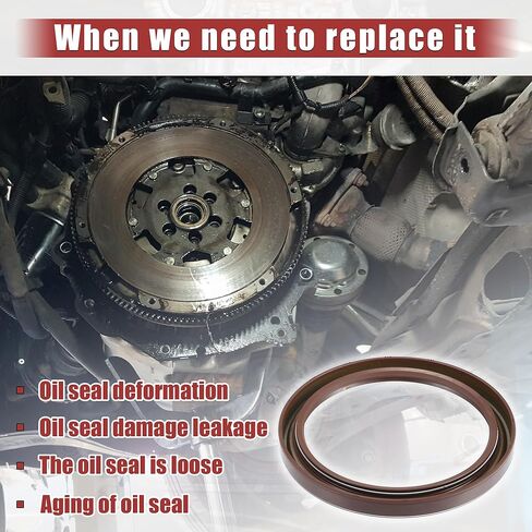 uxcell 2pcs Car Crankshaft Pulley Seal Rear Main Seal Replacement for Toyota RAV4 1996-2000 No.9031185009 in Saudi Arabia