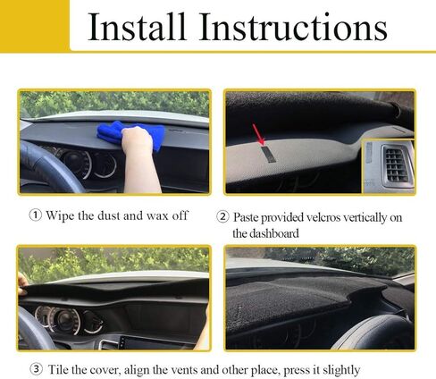 Dash Cover Mat Custom Fit for Lexus RX350 RX450h w/o Head Hp Display Dashboard Cover Pad Carpet Protector F379 (Black) in Saudi Arabia