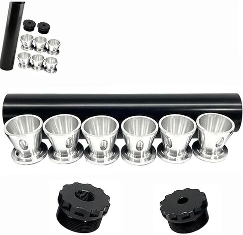 مصيدة فلتر المذيبات، مجموعة مصيدة المذيبات المصنوعة من الألومنيوم الأسود، وفلتر الوقود 1/2 × 28 مع أغطية نهاية متعددة، وإكسسوارات السيارات من الدرجة الصناعية (1/2—28-1set) in Kuwait