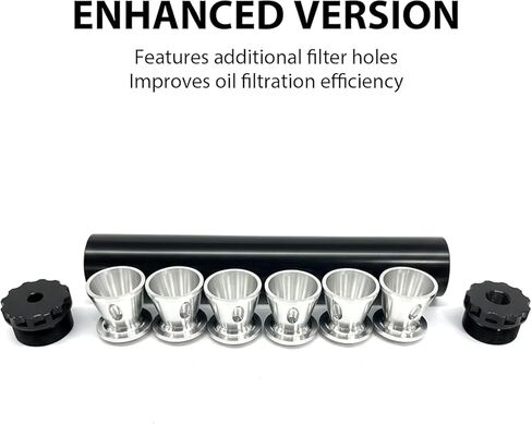 مصيدة فلتر المذيبات، مجموعة مصيدة المذيبات المصنوعة من الألومنيوم الأسود، وفلتر الوقود 1/2 × 28 مع أغطية نهاية متعددة، وإكسسوارات السيارات من الدرجة الصناعية (1/2—28-1set) in Kuwait