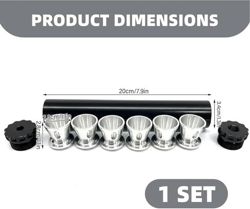 مصيدة فلتر المذيبات، مجموعة مصيدة المذيبات المصنوعة من الألومنيوم الأسود، وفلتر الوقود 1/2 × 28 مع أغطية نهاية متعددة، وإكسسوارات السيارات من الدرجة الصناعية (1/2—28-1set) in Kuwait