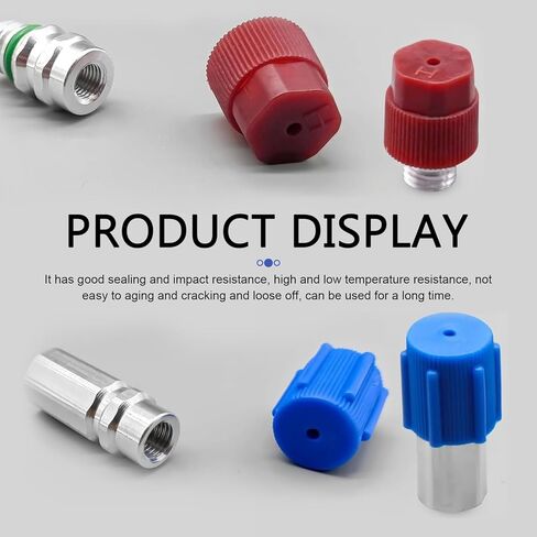 17 PCS Air Conditioning Valve Core Kit, R12 R134A A/C Ducts Pressure Caps and Service Valves, Universal Valve Core A/C Refrigeration SystemKit, for Most Cars (Multicolored) in Saudi Arabia