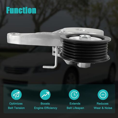 39266 Belt Tensioner Assembly with Pulley (1.5L 1.6L L4) for Ford Escape 2014-2017,Fusion 2014-2017,Fiesta 2014-2019,Transit Connect 2014-2016 DS7Z6A228B 89669 in Saudi Arabia