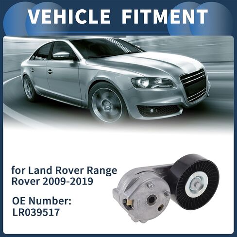 Belt Tensioner Drive Belt Tensioner Pulley Assembly for Land Rover Range Rover 2009-2019 No.LR039517 Metal 1 Pc in Saudi Arabia