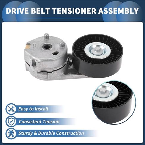 Belt Tensioner Drive Belt Tensioner Pulley Assembly for Land Rover Range Rover 2009-2019 No.LR039517 Metal 1 Pc in Saudi Arabia