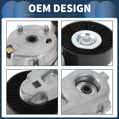 Belt Tensioner Drive Belt Tensioner Pulley Assembly for Land Rover Range Rover 2009-2019 No.LR039517 Metal 1 Pc in Saudi Arabia