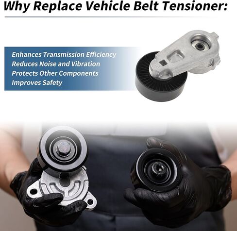 Belt Tensioner Drive Belt Tensioner Pulley Assembly for Land Rover Range Rover 2009-2019 No.LR039517 Metal 1 Pc in Saudi Arabia