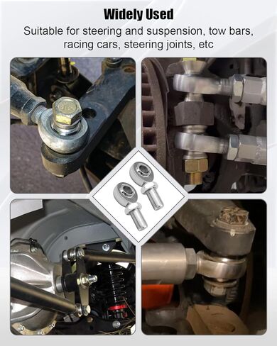 3/4" Heim Joints Rod End Kit, .750" Chromoly Left and Right Hand Thread Heim Joint Rod End Kit, Stainless Steel with Jam Nut for Steering Shaft Support and Suspension in Saudi Arabia