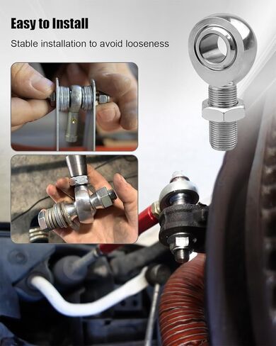 3/4" Heim Joints Rod End Kit, .750" Chromoly Left and Right Hand Thread Heim Joint Rod End Kit, Stainless Steel with Jam Nut for Steering Shaft Support and Suspension in Saudi Arabia