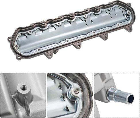 12623927 غطاء صمام المحرك الأيمن من الألومنيوم متوافق مع Chevy Silverado 1500 2014-2019، Suburban 2015-2020، يناسب Gmc sierra 1500 2014-2019 5.3L 6.2L، 12727455 in Kuwait