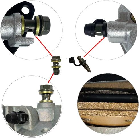 Front Left Right & Rear Calipers Set Compatible with Yamaha Kodiak 400 450 2005-2006 Grizzly 400 2007-2008 Grizzly 450 YFM400 YFM450 OEM # 3GD-2580T-01-00 3GD-2580U-01-00 1D9-2580V-02-00 in Saudi Arabia