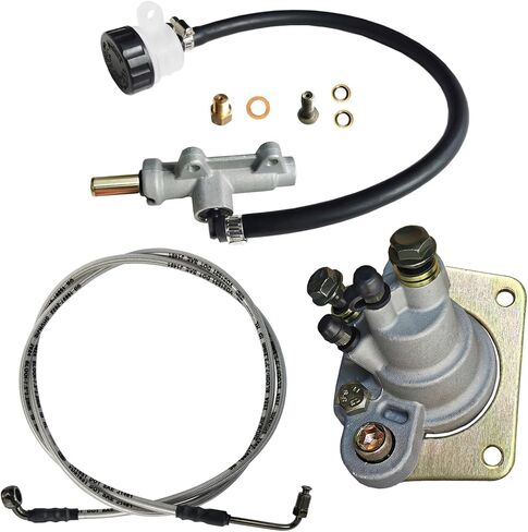 Rear Brake Caliper & Master Cylinder & Brake Hose Line Compatible with Polaris Magnum 500 330 325 X-pedition 425 325 2002-2006 OEM # 1910425 1910311 1910791 in Saudi Arabia