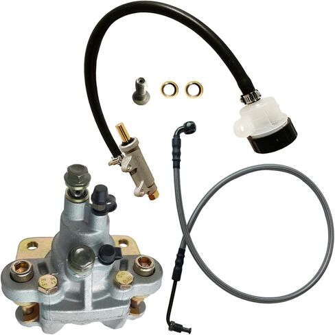 Rear Brake Caliper & Master Cylinder & Brake Hose Line Compatible with Polaris Magnum 500 330 325 X-pedition 425 325 2002-2006 OEM # 1910425 1910311 1910791 in Saudi Arabia