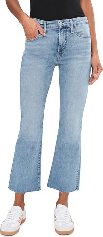 Madewell Womens The Stretch Flare Crop Jean Coastal Blue in Saudi Arabia