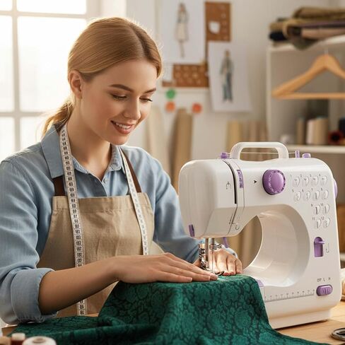 مجموعات ماكينة الخياطة للمنزل والمدرسة | آلة صغيرة بسرعتين مناسبة للمبتدئين للحرف اليدوية والإصلاحات المنزلية وبناء المهارات الممتعة مع الأطفال والكبار in Kuwait