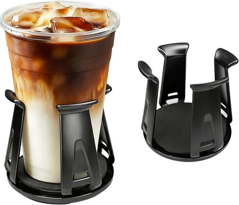 Car Cup Holder Expander, Adjustable Vehicle Energy Drink Holder Insert with Adaptive Clamping Arm Automotive Cups Holders Adapter for Car Slim Cans, Bottle Water Cups, Adhesive Drink Storage Rack in Saudi Arabia