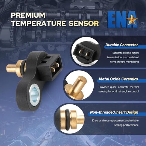 ENA Automatic Transmission Oil Temperature Sensor Compatible with Hyundai Kia Elantra Coupe Elantra GT Sonata Santa Fe Sport Optima Sorento 1.6L 2.4L 3.3L l4 V6 2010 2011 2012 2013 Replaces TX300 in Saudi Arabia