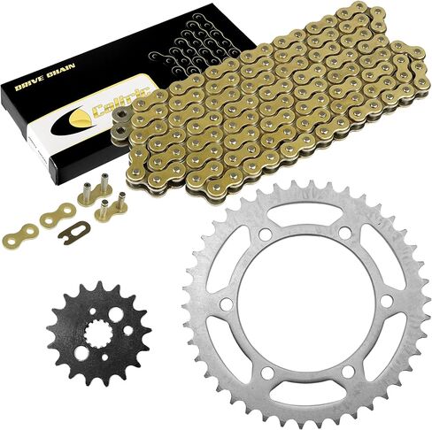 Caltric Drive Chain and Sprockets Compatible with Kawasaki VN800A VN800B Vulcan 800 Classic 1996-2005 in Saudi Arabia