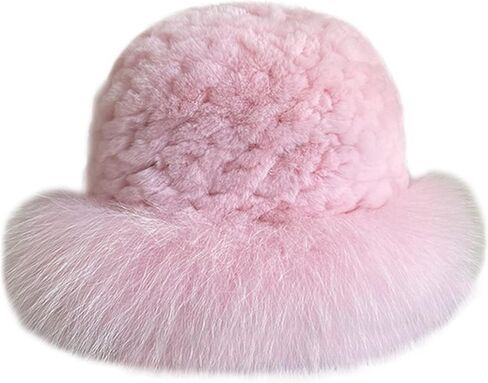 قبعات MH Bailment النسائية الشتوية من فراء الأرنب مع حافة من فرو الثعلب in Kuwait