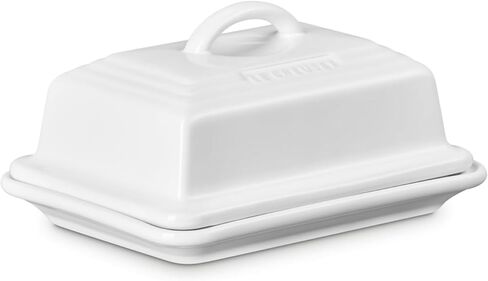 Le Creuset Stoneware European Butter Dish, White in Kuwait