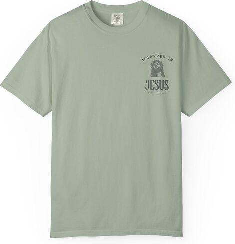 Men's T-Shirt Heavyweight, Garment-Dyed tee | Christian Cross Tee. in Saudi Arabia