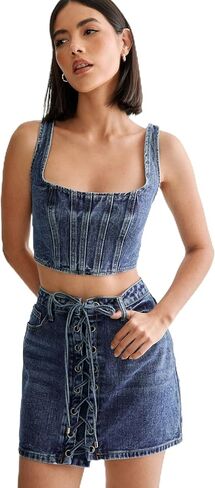 Nasty Gal Women's Lace Front Mini Skirt in Saudi Arabia